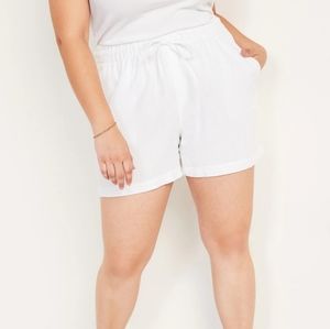 Old Navy mid-rise linen shorts